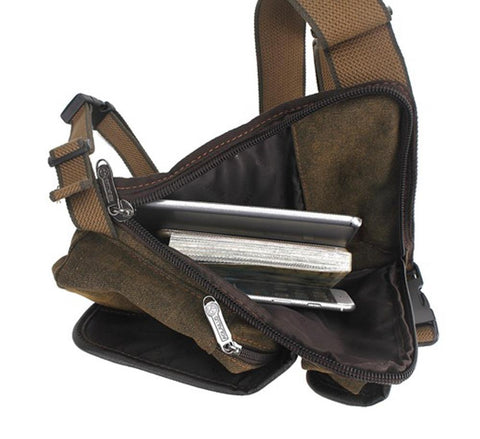 Mens Canvas Leg Bag - evolette.com