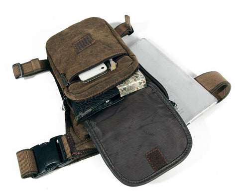 Mens Canvas Leg Bag - evolette.com