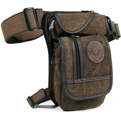 Mens Canvas Leg Bag