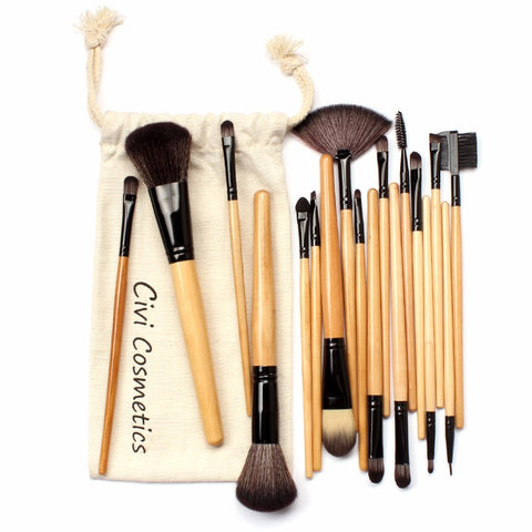 18Pcs Professional Makeup Brushes Set - evolette.com