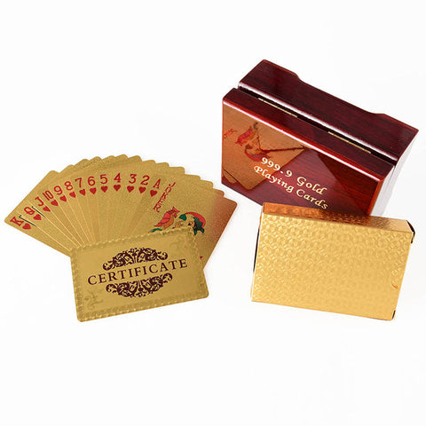 24K Gold Plated Poker Cards - evolette.com