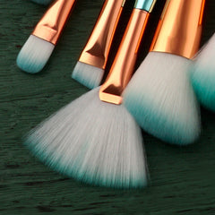 10pcs Mermaid Makeup Brush Set